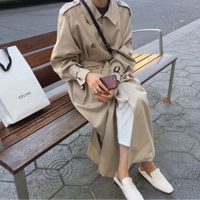 Classical Chic Academia Trench Coat